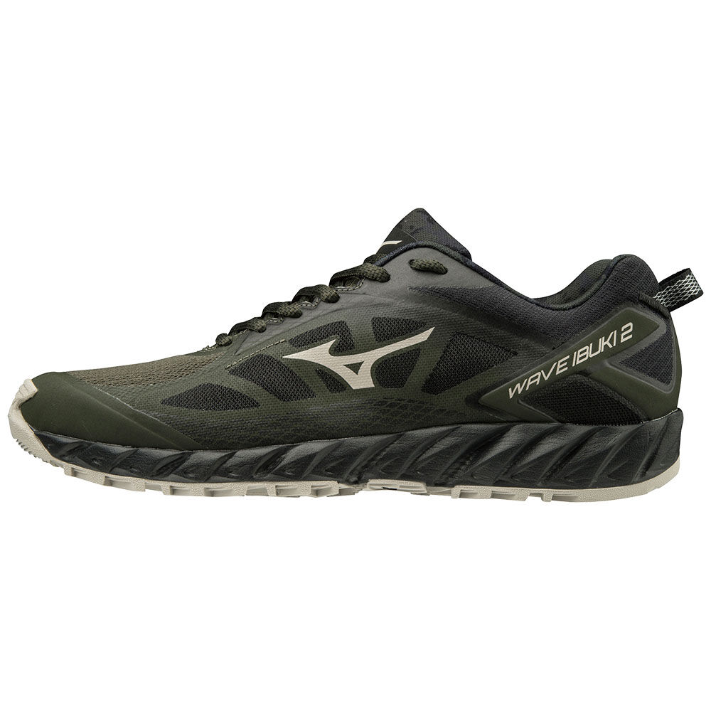 Zapatillas Trail Running Mizuno WAVE IBUKI 2 Hombre Verde Oscuro/Negras Comprar YBJD-14765